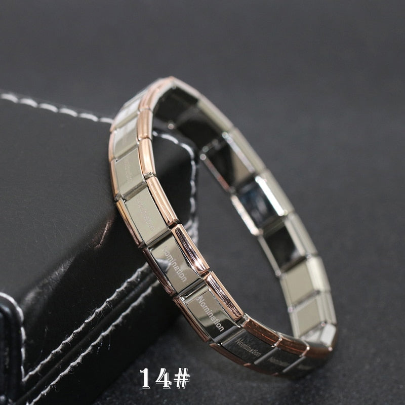 stainless steel bracelet letter and stretch fashion bangle
