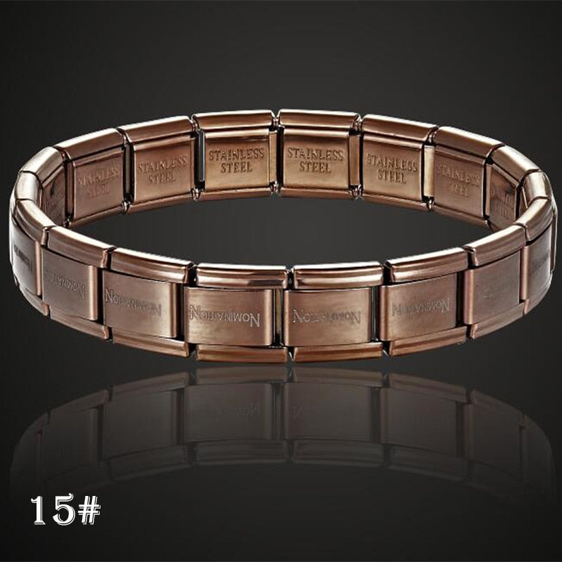 stainless steel bracelet letter and stretch fashion bangle