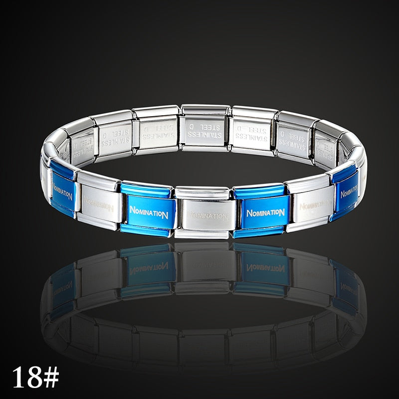 stainless steel bracelet letter and stretch fashion bangle