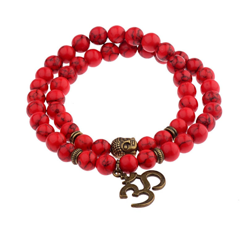 Retro Buddha Bead   Men Black Natural Stone Chakra Bracelets