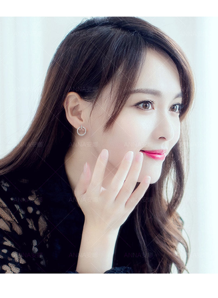 Crystal Cubic Zircon Ear Clips