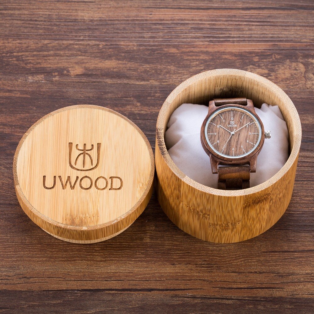 Luxury Women Watch Wood Leather Wristwatches