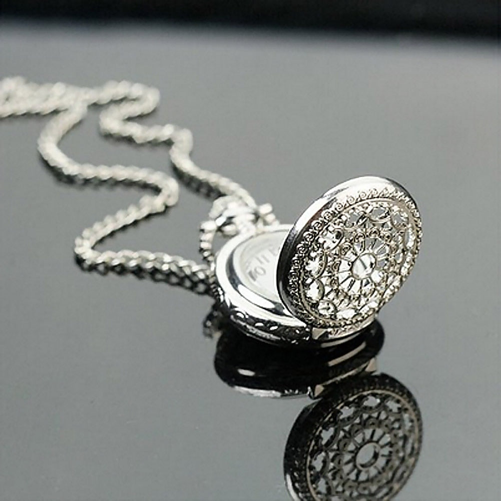Retro Small Size Spider Webs Pocket Watch