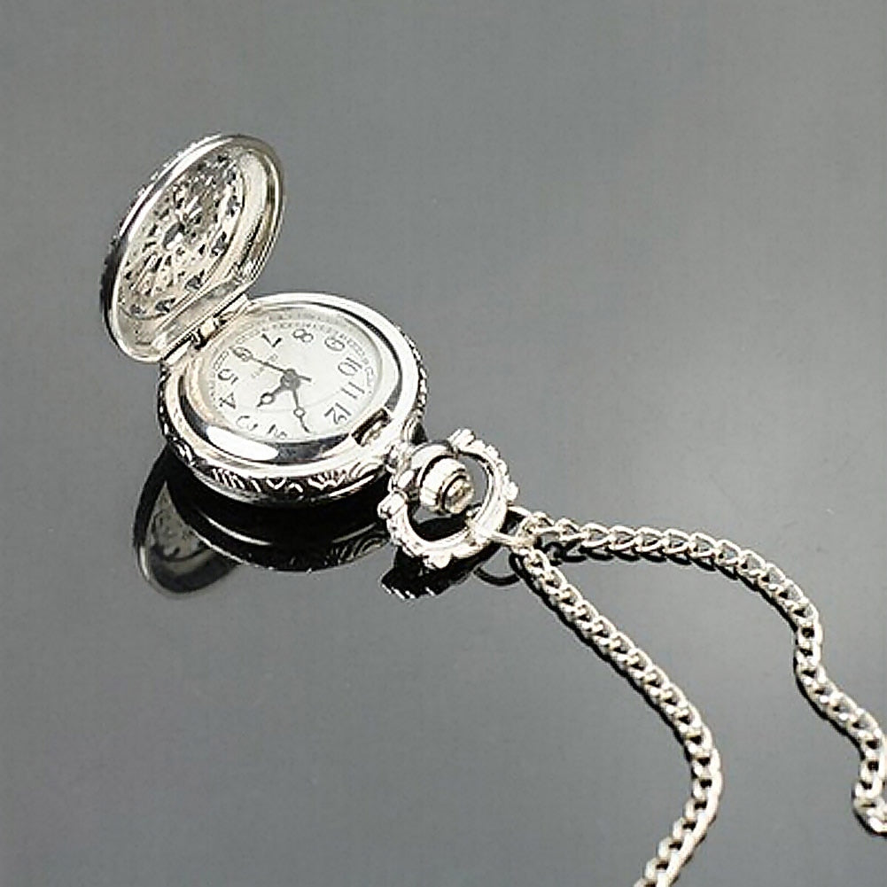 Retro Small Size Spider Webs Pocket Watch
