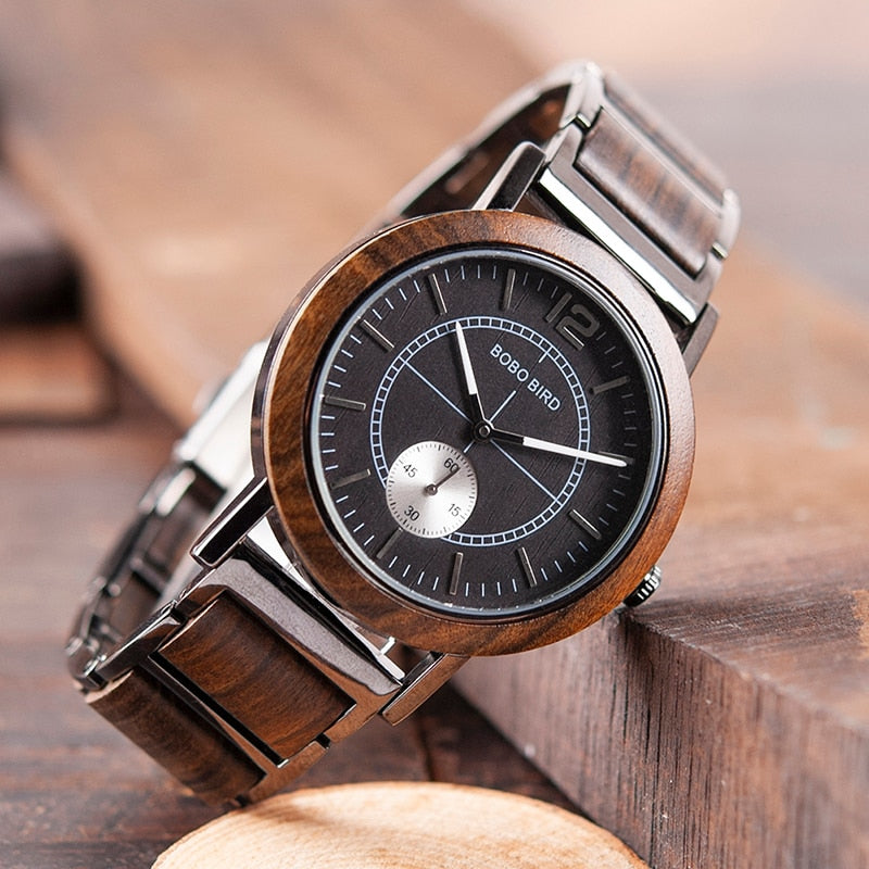 Luxury Wooden Watch Couple Stylish and Quality Wristwatch