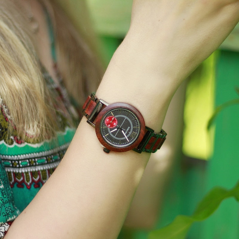 Luxury Wooden Watch Couple Stylish and Quality Wristwatch