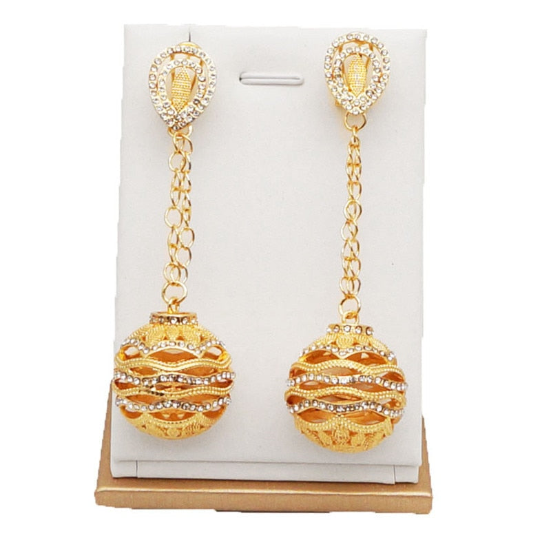women necklace bridal jewelry sets stone pendant EARRING SETS
