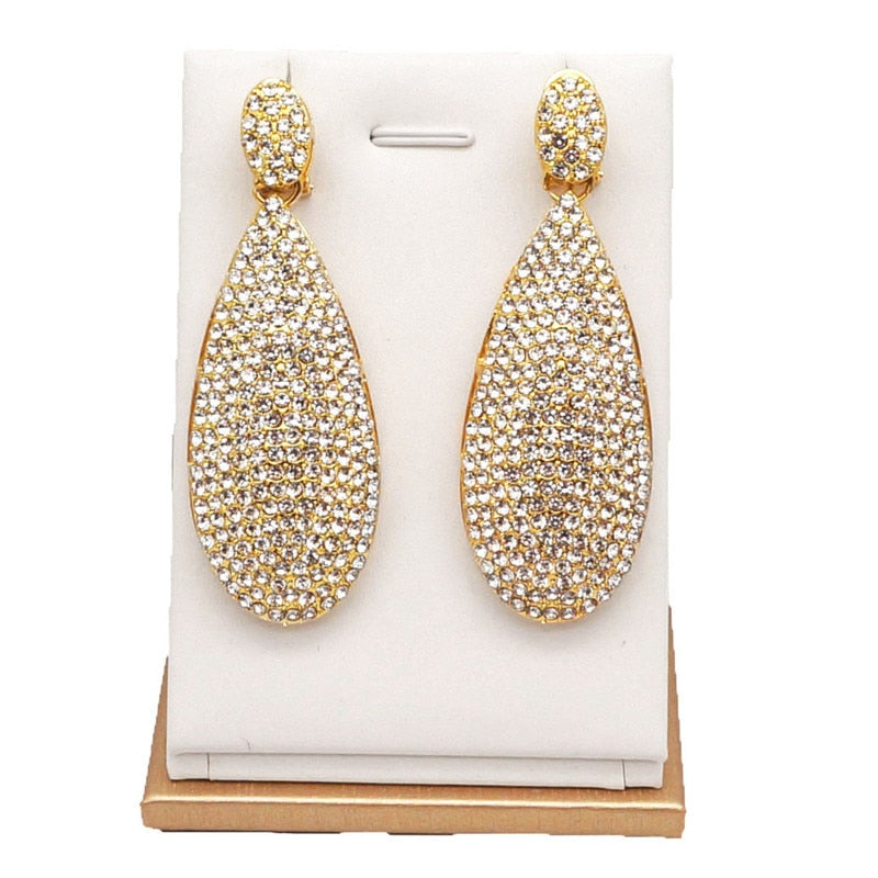 women necklace bridal jewelry sets stone pendant EARRING SETS
