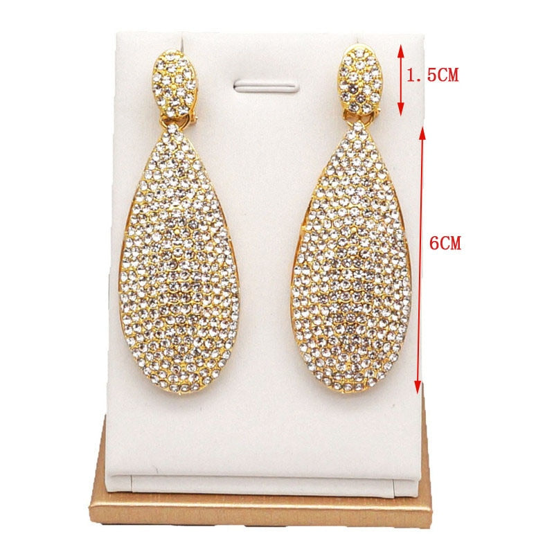 women necklace bridal jewelry sets stone pendant EARRING SETS