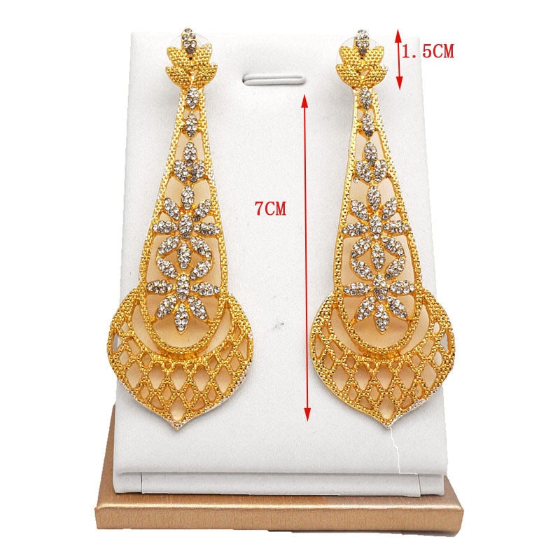 women necklace bridal jewelry sets stone pendant EARRING SETS