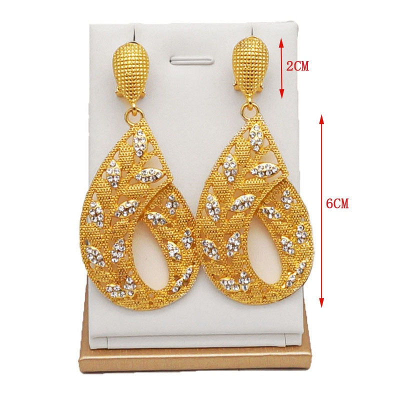 women necklace bridal jewelry sets stone pendant EARRING SETS