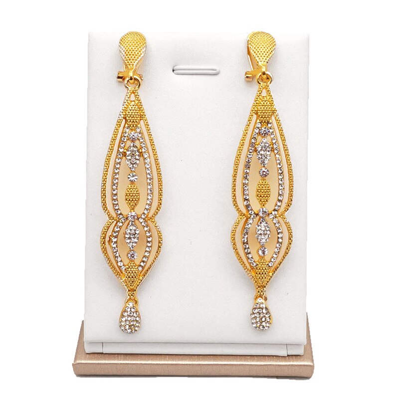 women necklace bridal jewelry sets stone pendant EARRING SETS