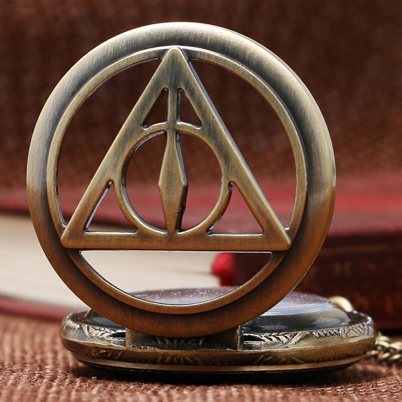Vintage Design The Deathly Hallows Design Pocket Watch