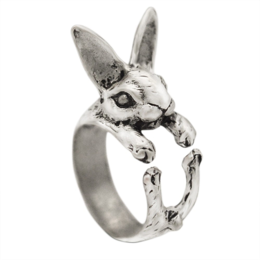Adjustable Vintage Hippie Chic  Rabbit   Knuckles Rings