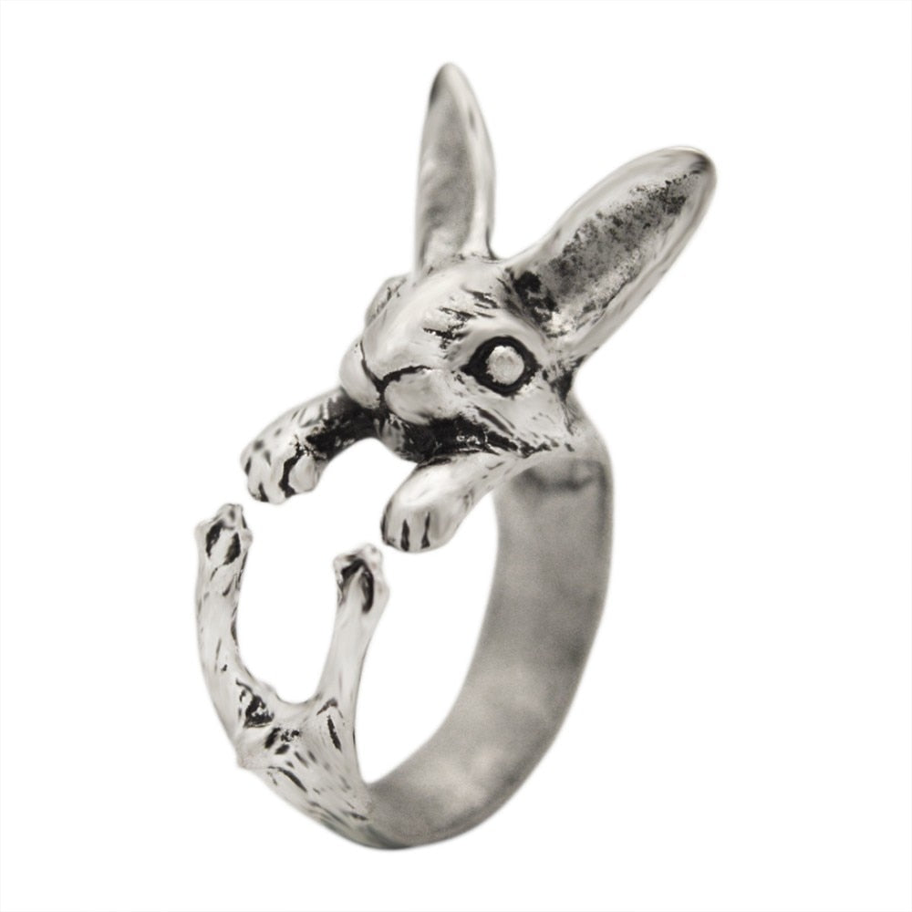Adjustable Vintage Hippie Chic  Rabbit   Knuckles Rings