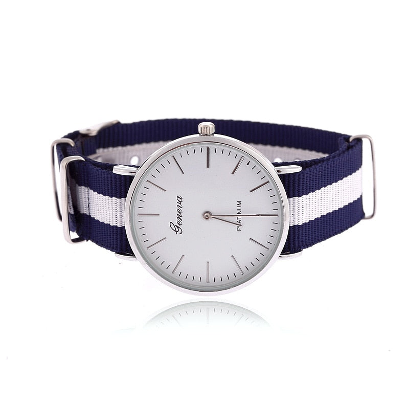 Classic Nylon  Band Top Luxury Couple Quartz Wrist Watch