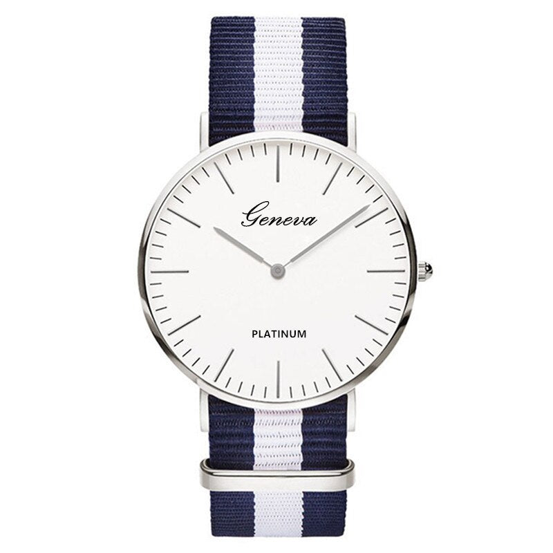 Classic Nylon  Band Top Luxury Couple Quartz Wrist Watch
