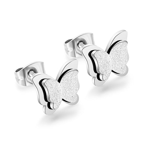 Romantic Butterfly Necklace + Earring Jewelry Sets