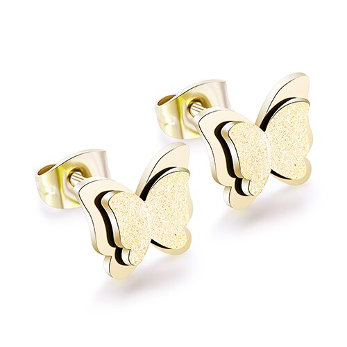 Romantic Butterfly Necklace + Earring Jewelry Sets