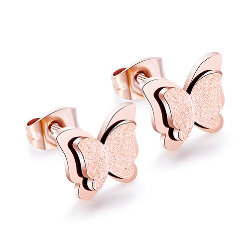 Romantic Butterfly Necklace + Earring Jewelry Sets