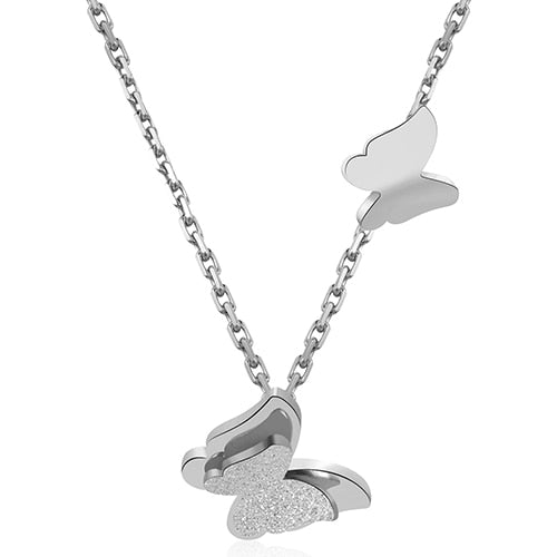 Romantic Butterfly Necklace + Earring Jewelry Sets