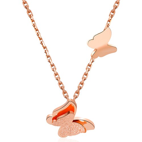 Romantic Butterfly Necklace + Earring Jewelry Sets