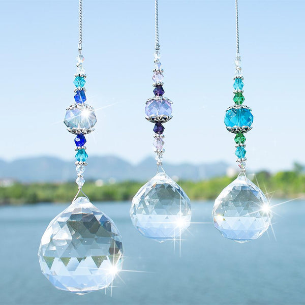Clear Crystal Prism Ball Rainbow  Window Prisms