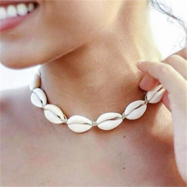 New Fashion Rope Chain Natural Shell Choker Necklace
