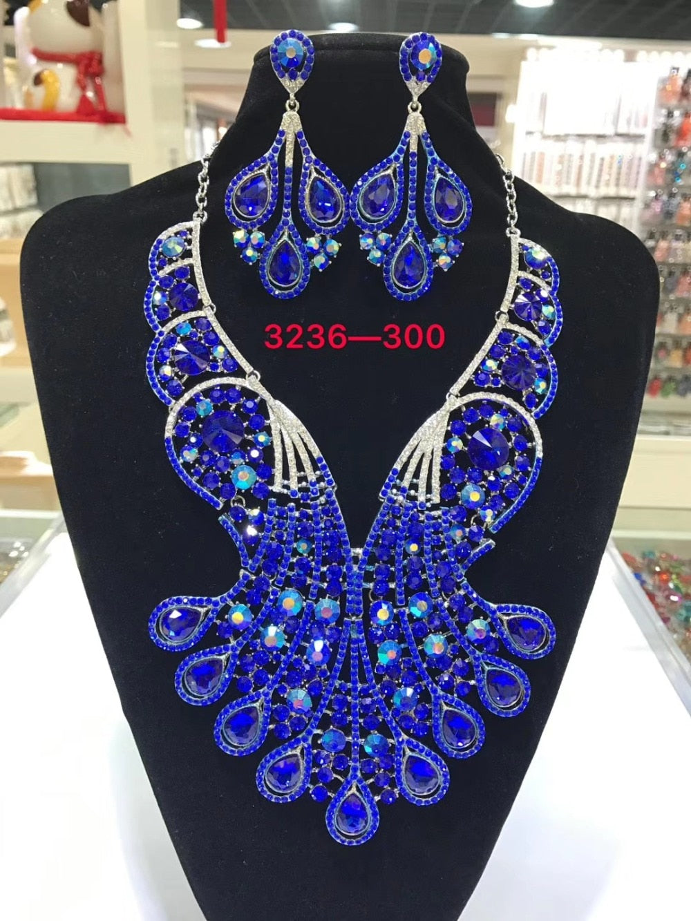 Dubai 24k Gold Big  Women Wedding Long Necklace Ethiopian Set