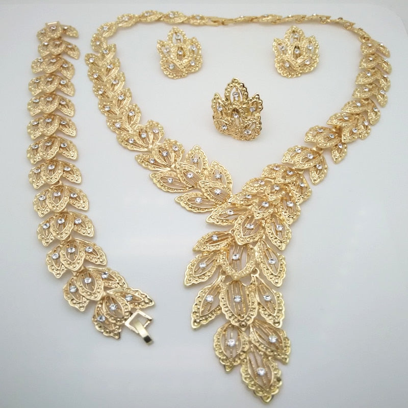 Nigerian gold Color jewelry set