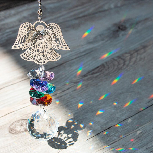 Crystal Guardian Angel Window Sun Catcher