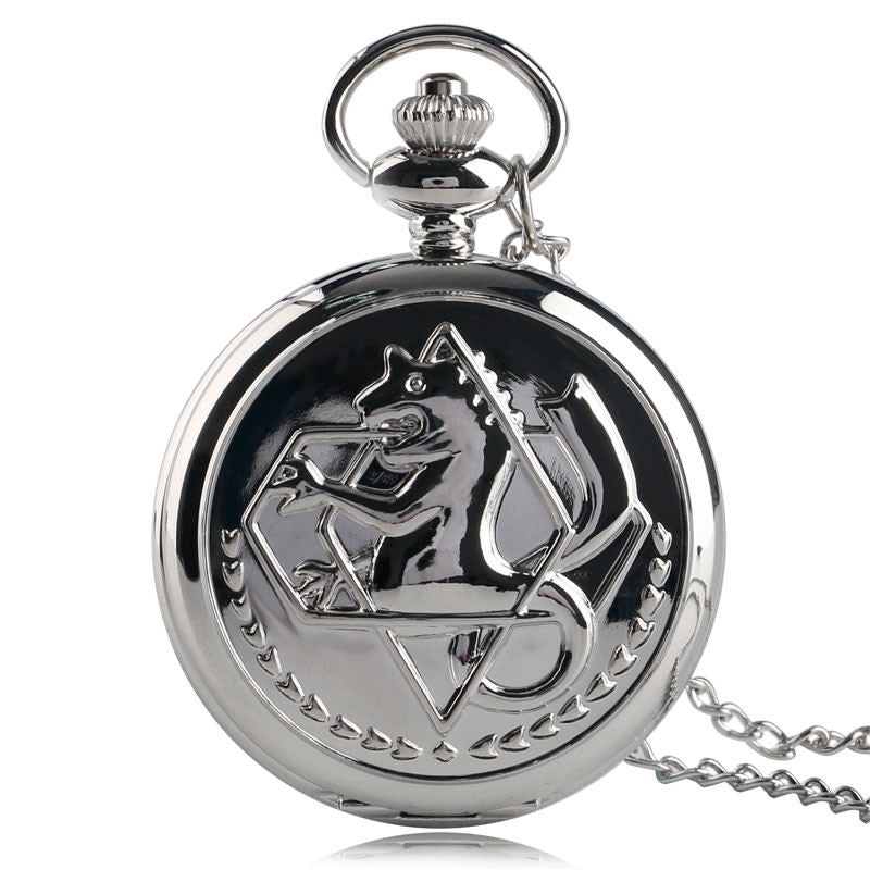 Animate Fullmetal Alchemist Design Quartz Analog Pocket Watch