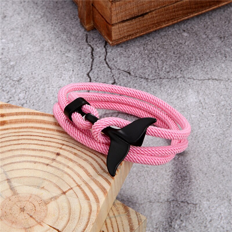 Fashion Whale Tail Anchor Bracelets