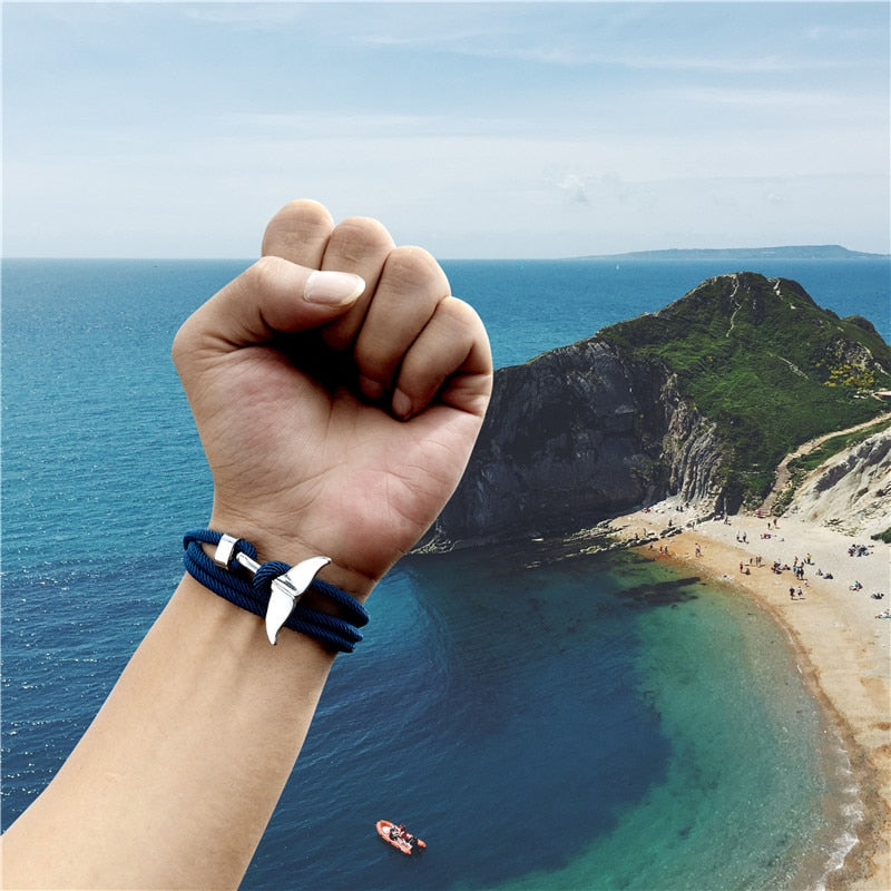 Fashion Whale Tail Anchor Bracelets