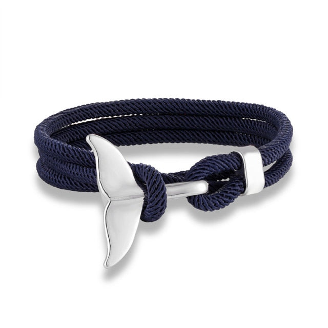 Fashion Whale Tail Anchor Bracelets