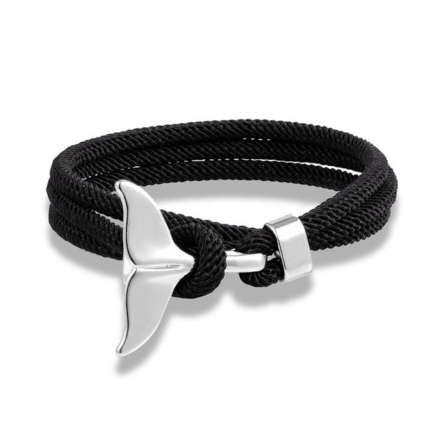 Fashion Whale Tail Anchor Bracelets
