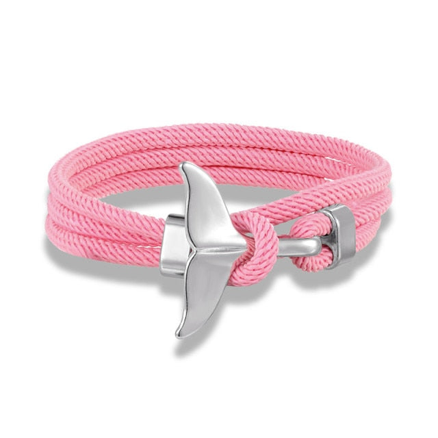 Fashion Whale Tail Anchor Bracelets