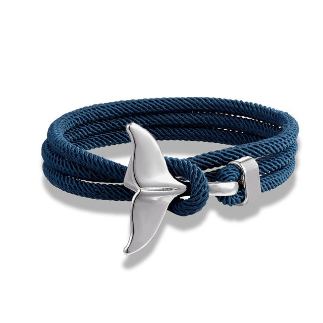 Fashion Whale Tail Anchor Bracelets