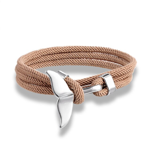 Fashion Whale Tail Anchor Bracelets