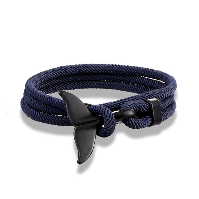 Fashion Whale Tail Anchor Bracelets