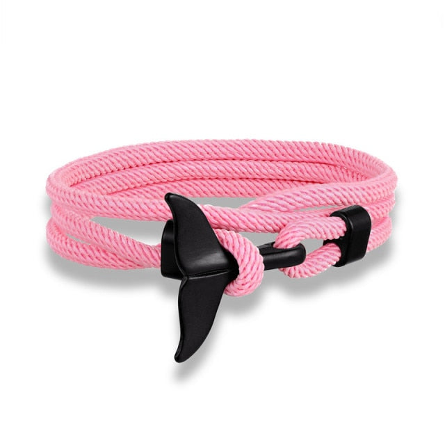 Fashion Whale Tail Anchor Bracelets