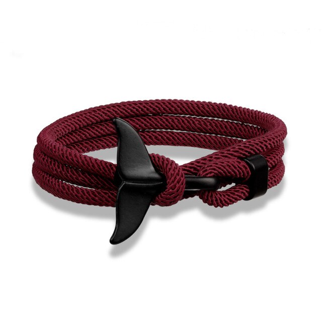 Fashion Whale Tail Anchor Bracelets