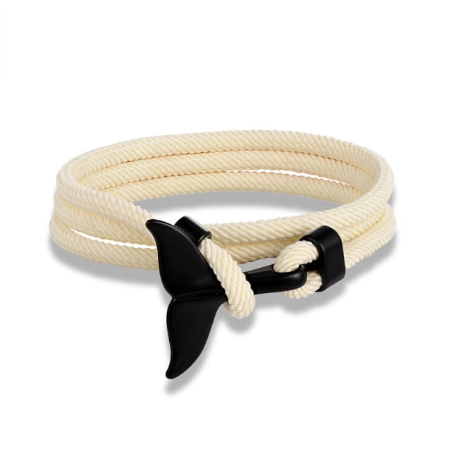 Fashion Whale Tail Anchor Bracelets