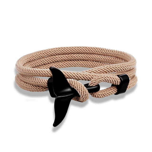 Fashion Whale Tail Anchor Bracelets