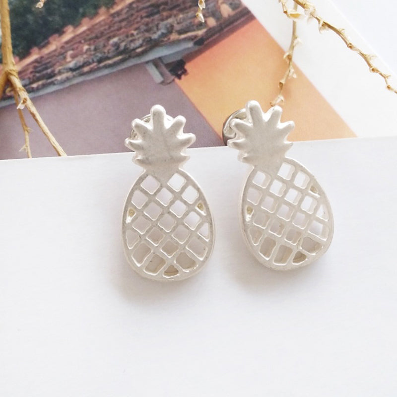 Cute Pineapple Clip On Earrings