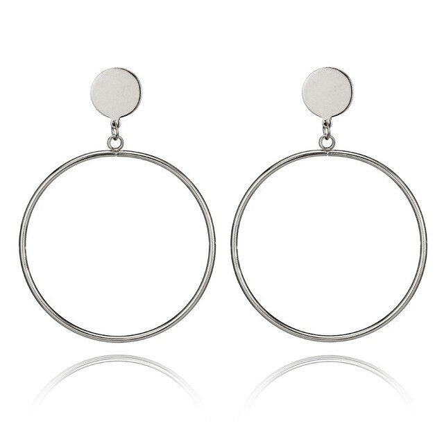 Big Round earrings For Women clip earrings without piercing Earrings