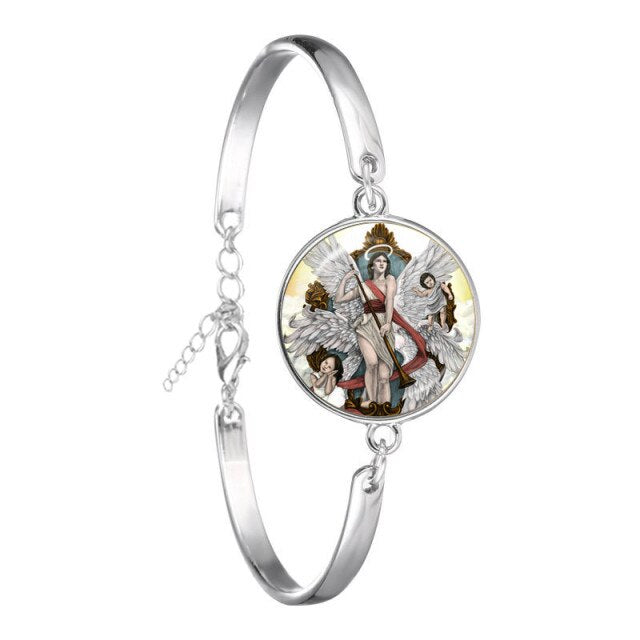 Archangel St.Michael Protect Me Saint Shield Bracelet