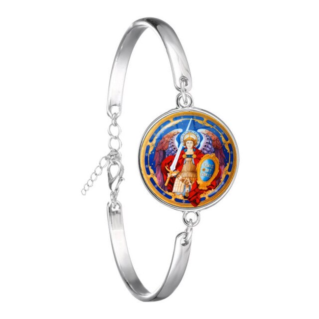Archangel St.Michael Protect Me Saint Shield Bracelet