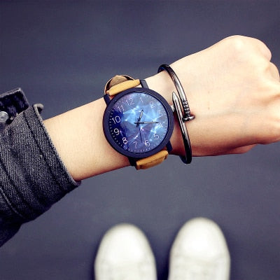 Starry Sky Couple Watch Fashion Large Dial Sport Watch