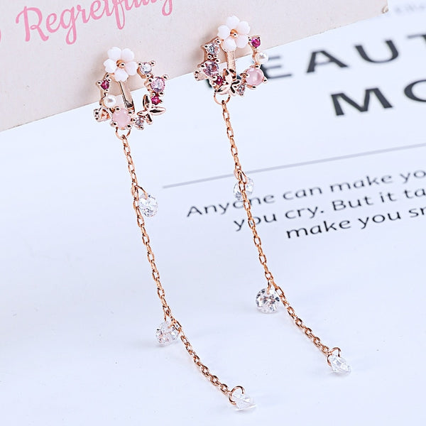 Pendientes de clip con brillantes diamantes de imitación, joyería de moda, geométricos, sin perforaciones.